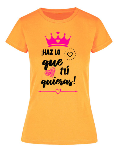 Playera Jaspe Mujer - Frases De Mamá - Haz Lo Que Quieras