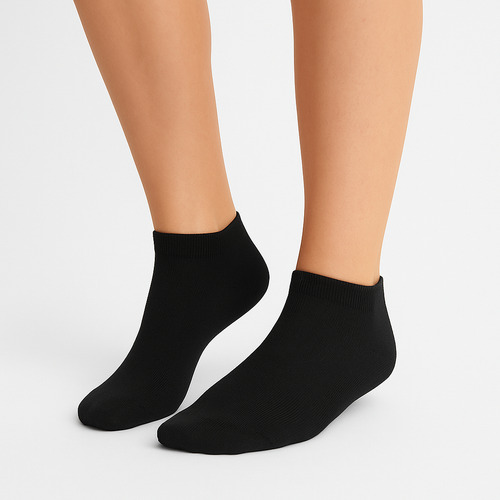 Medias Soquetes Pack De 3 Pares Unisex Lisos Livianas Surtido Unico Del 35 Al 40
