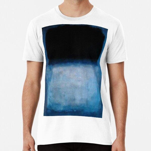 Remera Mark Rothko Verde Sobre Azul Algodon Premium 