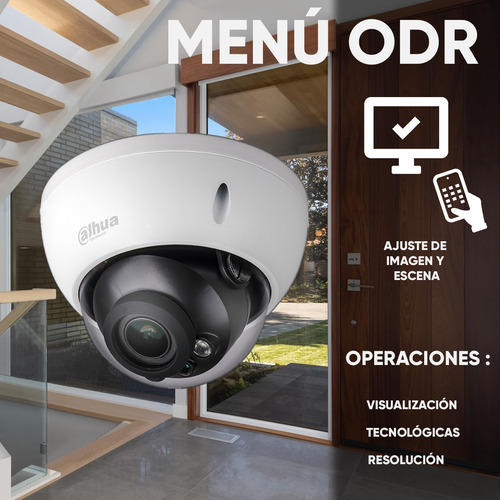Cámara Domo Dahua Antivandálico HDBW2241RZ 2MP 1080p Color Blanco