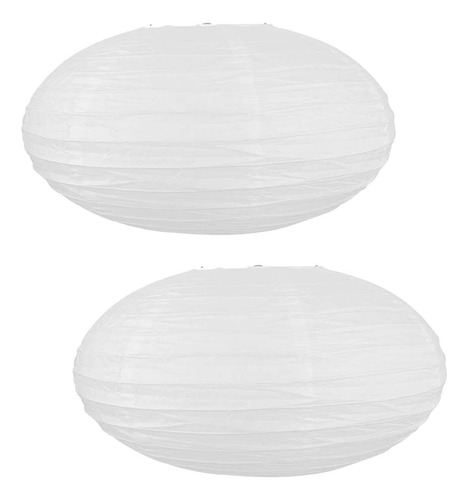 2 Uds Farolillos De Papel Colgantes Decoración 40cmx20cm