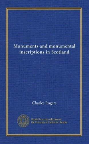 Monumentos E Inscripciones Monumentales En Escocia V1