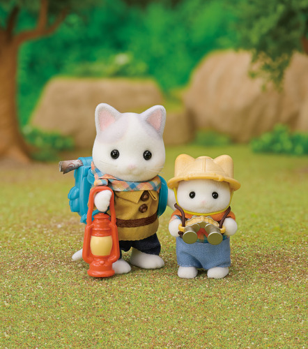 Sylvanian Families Calico Critters - Padre E Hijo Excursión