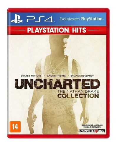Uncharted Nathan Drake Collection Ps4 Ps5 Mídia Física Ptbr