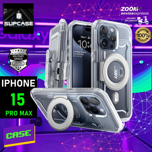 Forro 360 Supcase iPhone 15 Pro Max Antigolpes Con Magsafe 