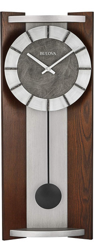 Bulova Newton - Reloj De Pared Con Péndulo, Color Espresso