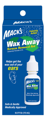 Mack's Wax Away - Ayuda Para Eliminar La Cera Del Odo, Gotas