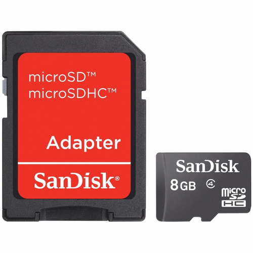 Micro Sdhc Sandisk 8gb Adap Clase 4 Original
