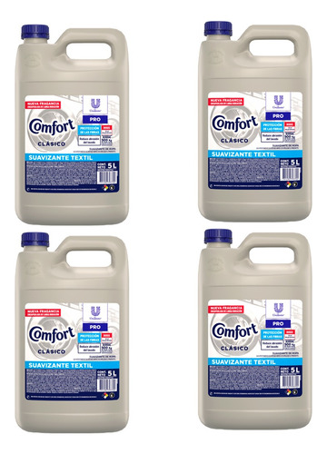 Suavizante Comfort Unilever 5lts Pack 4 Unidades Rens