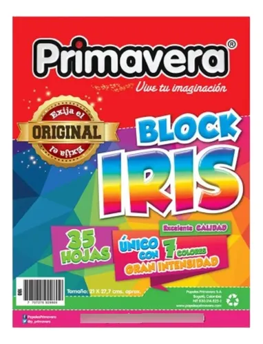 Set X 24 Block Iris Carta X 35 Hojas