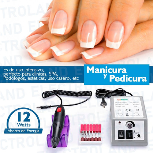 Torno Profesional Uñas Esculpidas Pulidor Manos Y Pies
