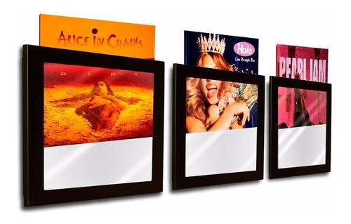Imagem 5 de 6 de Moldura Metálica Para Discos De Vinil - Quadro C/ Acrílico