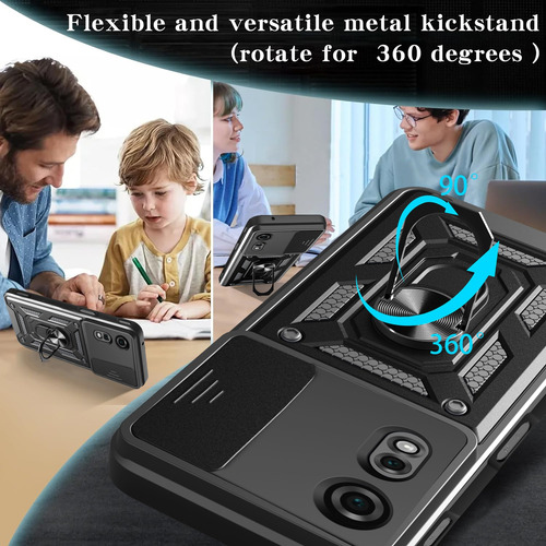 Usdilu 2x Mica Funda Para Zte Nubia Neo 2 5g Case Uso Rudo Cristal Templado Protector De Cámara Pantalla Soporte Anillo