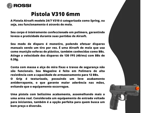 Rifle Airsoft M4a1 M4 Cqb Ris Mola Spring Fuzil Arsenal Rio
