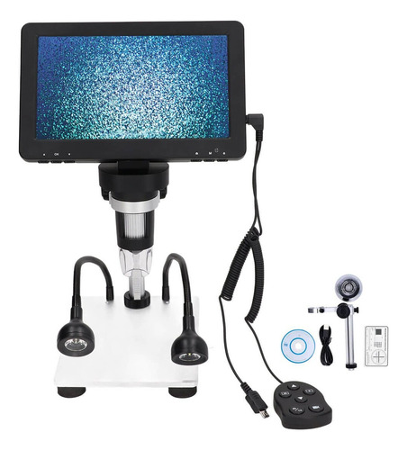 Microscópio Digital 1200x Lcd 7 Full Hd 1080p Reparo Cor Preto/Branco 110V/220V