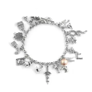 Harry Potter Pulsera Con 20 Dijes De Los Encantos