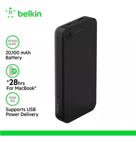 Bateria Externa Belkin, Carga rápida, 10.000 mAh, USB-C, 2 USB-A -   - Tecnología para todos