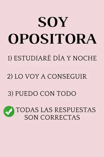 comprar Libro: Libreta Para Opositora: Cuaderno De Notas. Libreta De