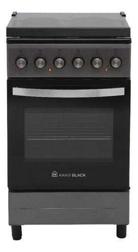 Cocina Eléctrica Kanji Black Kjh-ekb003v 4 Anafes 50 Cm