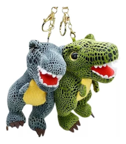 Pack 12 Llaveros Peluche Dinosaurio 11 Cm