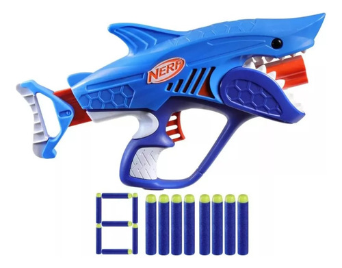 Nerf Wild Sharkfire Easy Play 8 Dardos Hasbro