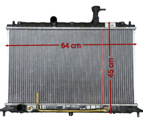 Radiador Para Hyundai Accent Y Kia Rio 1.6 Cvvt Automatico