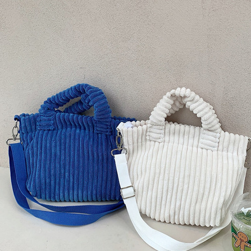 Bolso De Mano Dheld Diagonal Pequeño De Pana, Bonito Bolso D