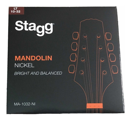 Encordado Mandolina Stagg Ma 10 32 Nickel 8 Cuerdas 