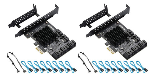 2 Tarjetas Pcie De 8 Puertos, Tarjeta Pcie 3.0 De 6 Gbps, Pc