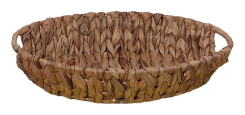 Cesta Oval  Bandeja De Servir  Fibra Natural Grande 35x30cm 