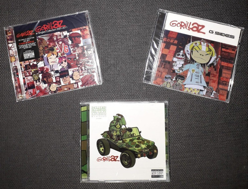 Gorillaz/g Sides/singles Collection Lote 3cd Importados New 