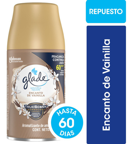 Glade Desodorante Ambiental Automático Rep. Vainilla 175g