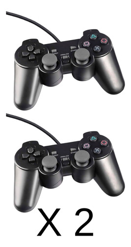 Control Para Play Station Ps2  Dualshock Alambrico Pack