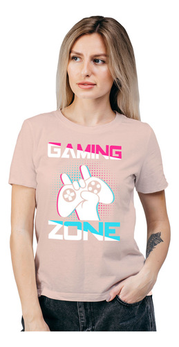 Polera Mujer Gaming Zone Gamer Algodón Orgánico Wiwi