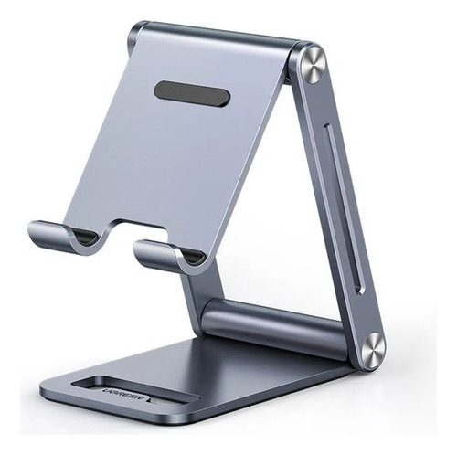 Soporte Para Celular De Aluminio Antideslizante Gris