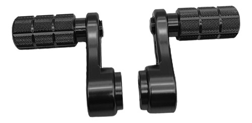 2x Reposapiés Pedales Scooter Pedal Manivela Pierna Negro