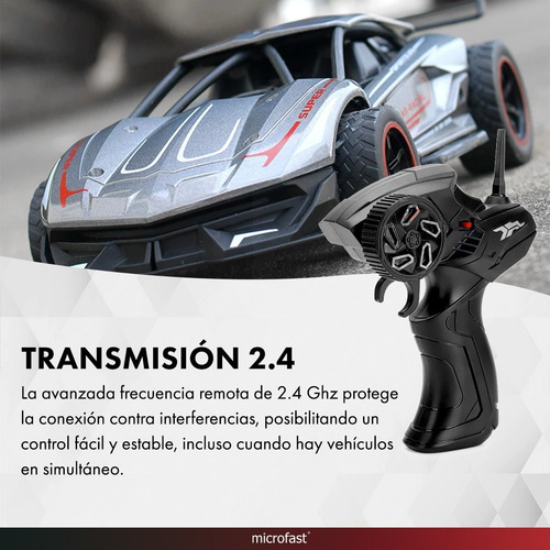 Imagen 8 de 10 de Auto Carrera Control Remoto 1:20 Batería Recargable Juguete