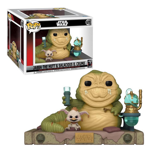 Funko Pop Star Wars Jabba The Hut & Salacious B. Crumb 611