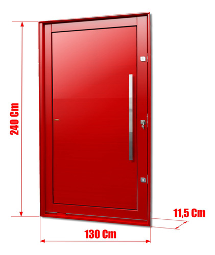 Porta Pivotante Lambril C/pux.dir. Elite Ver 240x130 Brimak