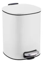Comprar Cesto Residuos Tacho Basura 5 Lts Acero Pedal Cierre Suave Color Blanco