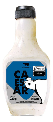 Molho Para Salada Junior Caesar Queijo Parmesão 232g - 236ml