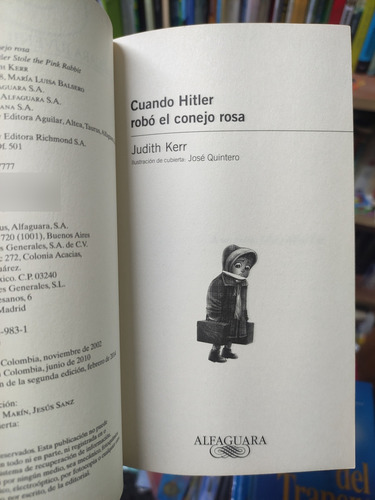 Cuando Hitler Robó El Conejo Rosa - Libro Original (Usado)
