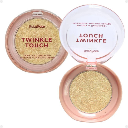 Sombra E Iluminador Ruby Rose Twinkle Touch Golden Daze