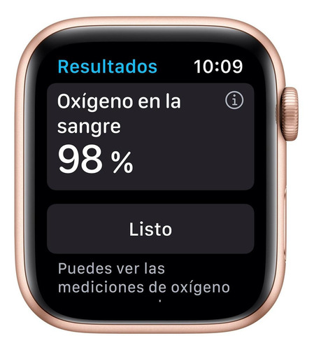Imagen 3 de 8 de Apple Watch Series 6 (GPS) - Caja de aluminio oro de 44 mm - Correa deportiva rosa arena
