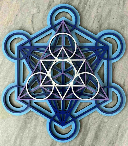 comprar Cuadro Cubo De Metatrón: Geometría Sagrada En Madera