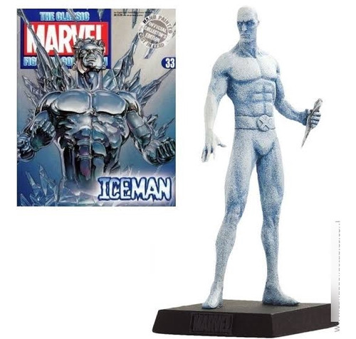 Figura De Plomo Marvel Eaglemoss Iceman X-men 