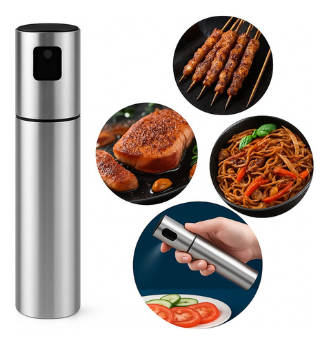 Spray Rociador Aceite Vinagre Difusor Cocina Acero Inox