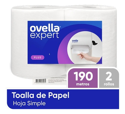 Papel Toalla Jumbo 2x190mts Ovella