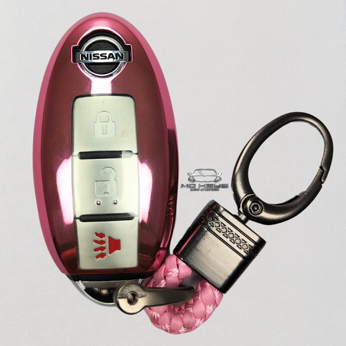 Funda Llave Nissan Sentra Versa Xtrail Altima Rogue Rosa Tpu