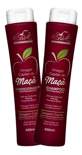 Kit Vinagre Maçã Belkit Shampoo + Condicionador 400ml